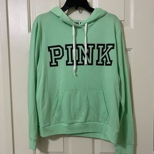 VS PINK Seafoam Green Hoodie - Medium